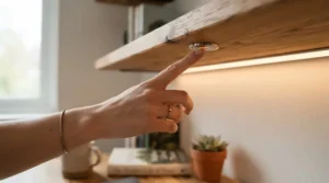 Using a touch dimmer switch with LED strip lights under cabinet kitchen for mood lighting
